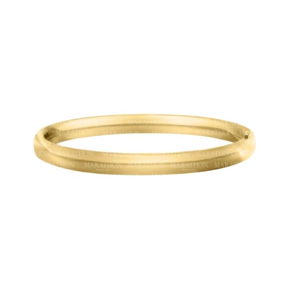 14k YGF Polished Children's Bangle Bracelet Vaughan's Jewelry Edenton, NC