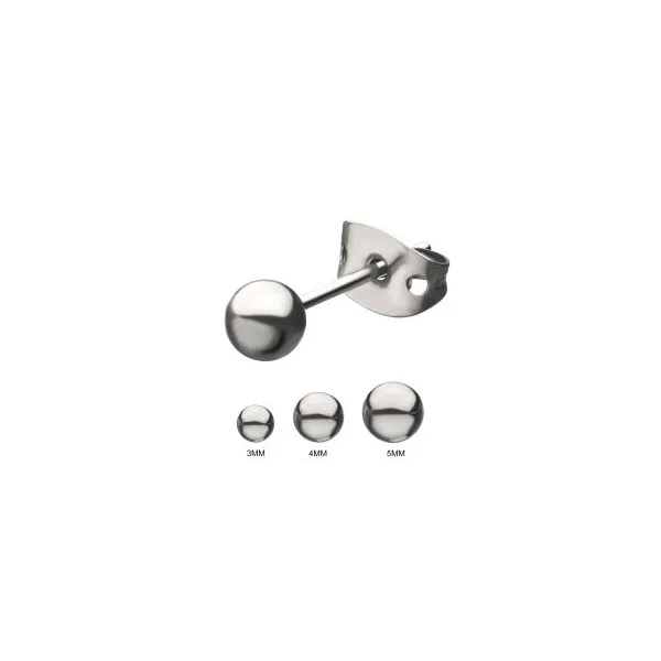 20g Titanium Earrings 5mm Ball Vaughan's Jewelry Edenton, NC