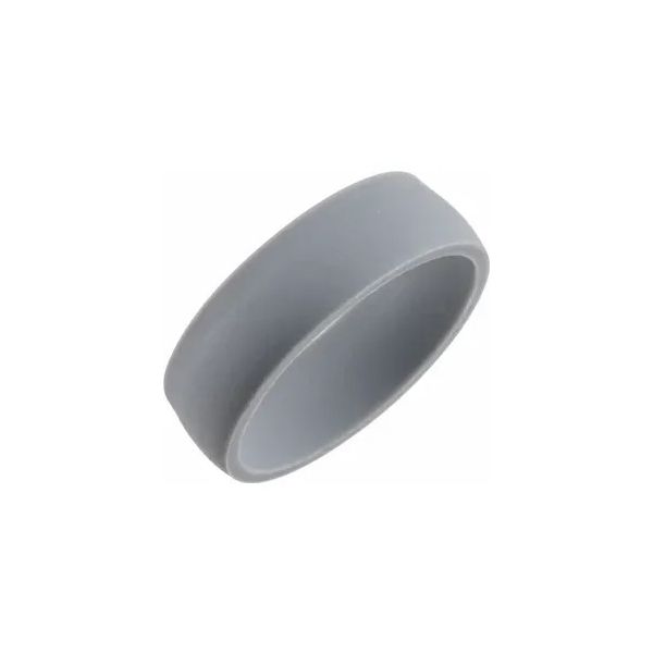 9, 7mm Gray Silicone Dome Comfort-Fit Band Vaughan's Jewelry Edenton, NC