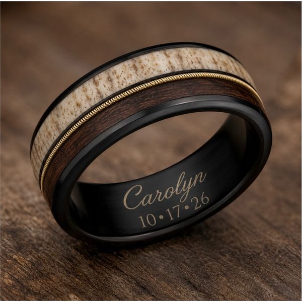 Men's Diamond Wedding Band Image 2 Vaughan's Jewelry Edenton, NC