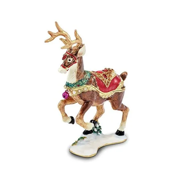 RUFUS Christmas Reindeer Trinket Box Vaughan's Jewelry Edenton, NC