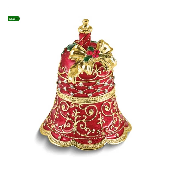 BELLE Festive Bell Bejeweled Ring Box Vaughan's Jewelry Edenton, NC