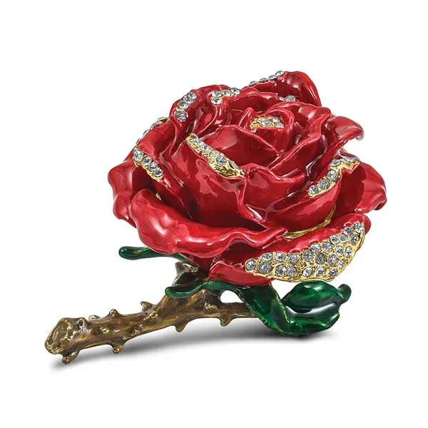 ROSA Red Rose Ring Trinket Box Vaughan's Jewelry Edenton, NC