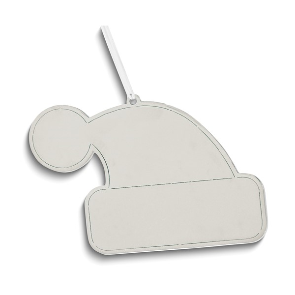 Nickel-plated Santa Hat Ornament with White Tassel Non-tarnish Image 2 Vaughan's Jewelry Edenton, NC