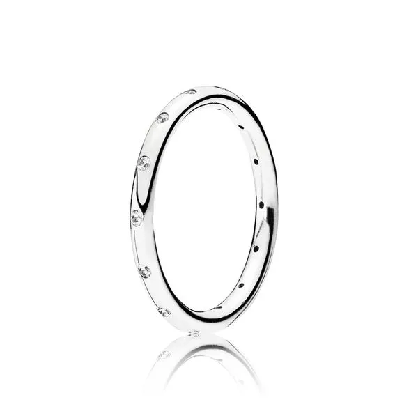 4.5, Simple Sparkling Band Ring, Clear CZ Vaughan's Jewelry Edenton, NC