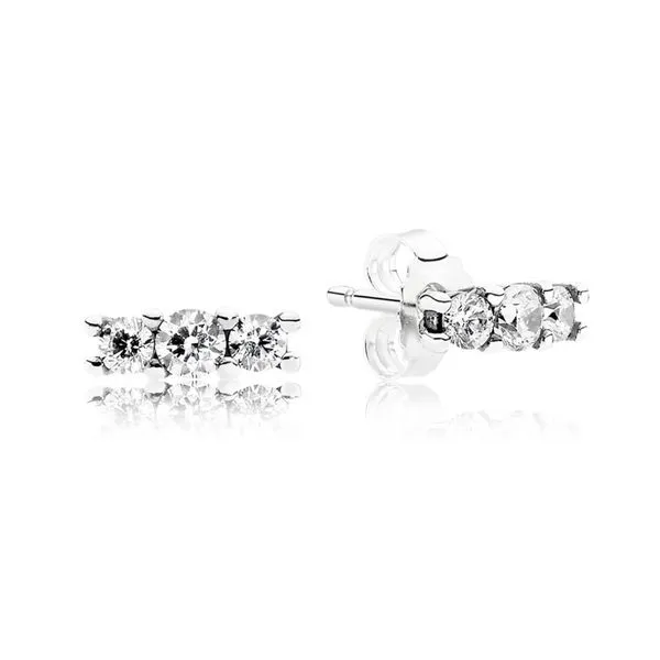 Sparkling Elegance Studs, Clear CZ Vaughan's Jewelry Edenton, NC