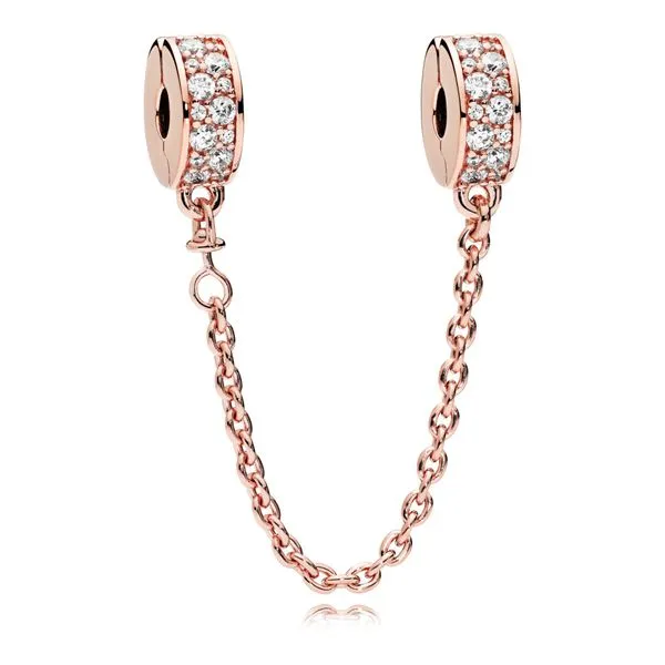 RGP Shining Elegance Safety Chain, Clear CZ Vaughan's Jewelry Edenton, NC