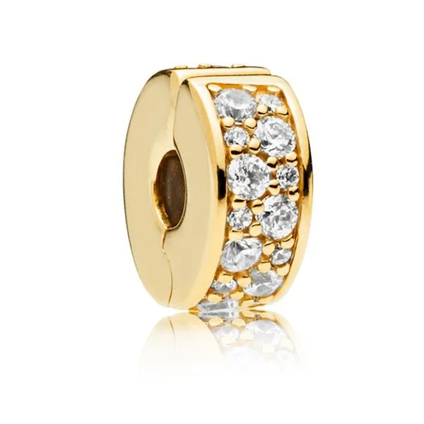 YGP Shining Elegance Clip, Clear CZ Charm Vaughan's Jewelry Edenton, NC