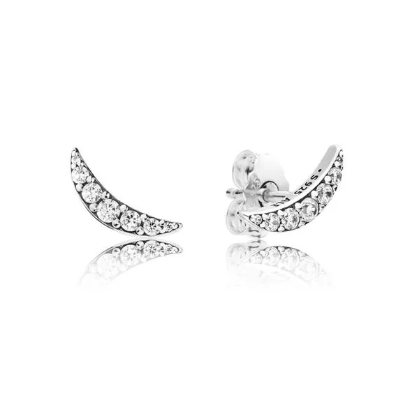 Pandora star shop and moon earrings