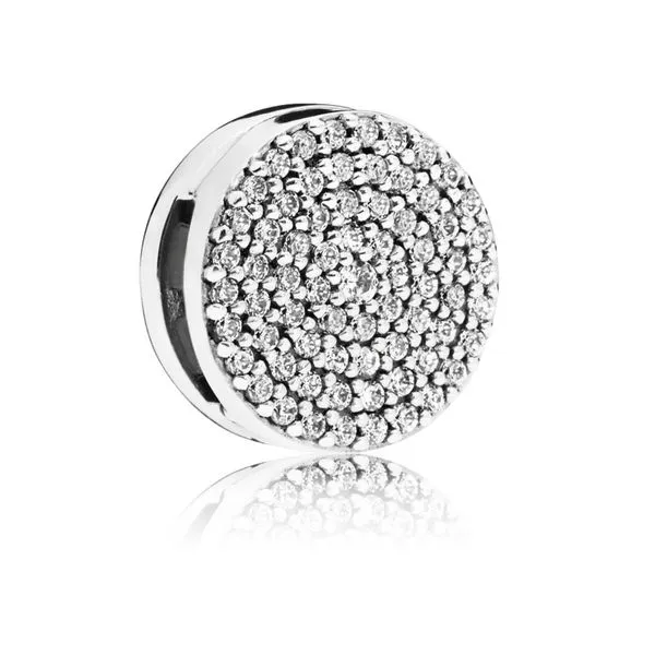 Dazzling Elegance, Clear CZ  -  Reflexions -- DISCONTINUED Charm Vaughan's Jewelry Edenton, NC