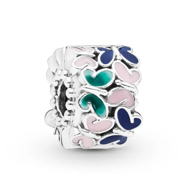 Butterflies Clip Charm, Mixed Enamel Vaughan's Jewelry Edenton, NC