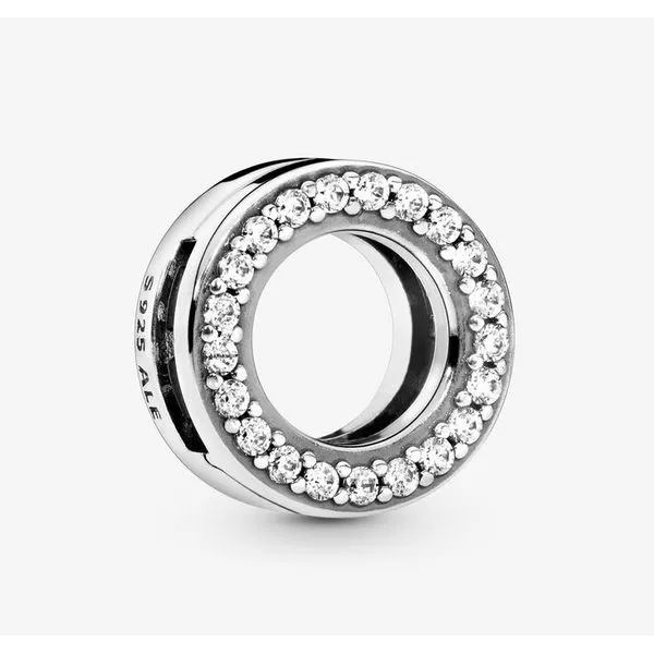 Circle of Pave', Clear CZ - Reflexions -- DISCONTINUED Charm Vaughan's Jewelry Edenton, NC