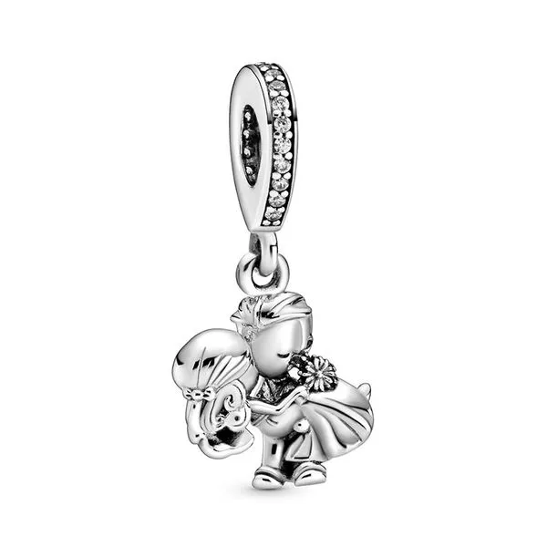 Married Couple Dangle Charm, Cear CZ Vaughan's Jewelry Edenton, NC