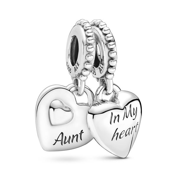 Aunt & Niece Split Heart Dangle Charm Vaughan's Jewelry Edenton, NC