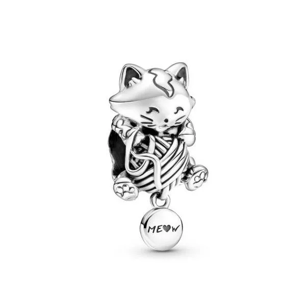 Kitten & Yarn Ball Charm Vaughan's Jewelry Edenton, NC