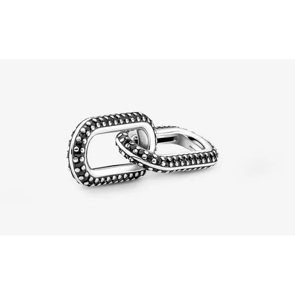 Pandora Me Styling Pave' Double Link, Black Crystals Vaughan's Jewelry Edenton, NC