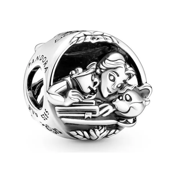 Pandora 790060C00 Charm Silver Disney Princess Belle Beauty Friends