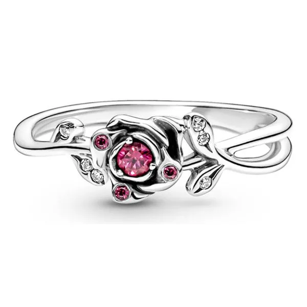 7, Disney, Beauty & the Beast, Rose Ring, Multi-Colored CZ Vaughan's Jewelry Edenton, NC