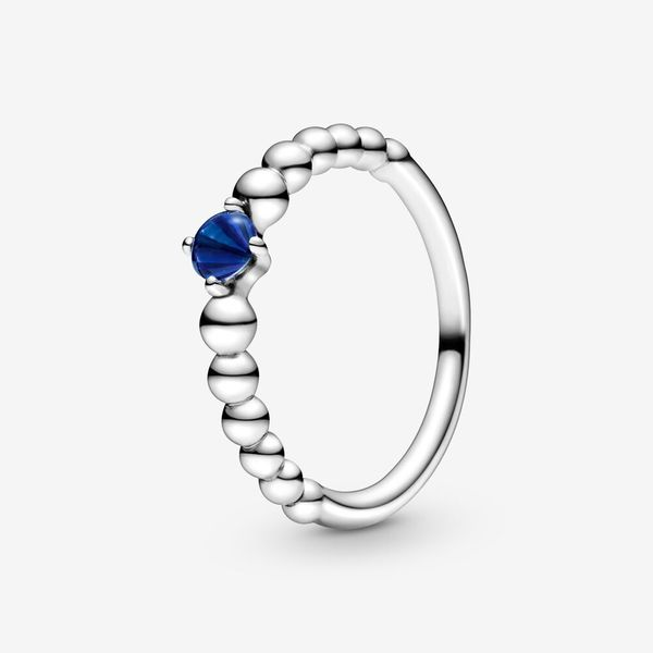 9, Beaded Ring, Royal Blue Crystal  (September) -- RETIRED -- Vaughan's Jewelry Edenton, NC