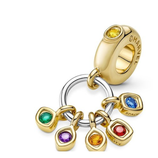 Marvel The Avengers Infinity Stones Dangle, Multi-Colored Crystals Charm --- RETIRED Vaughan's Jewelry Edenton, NC