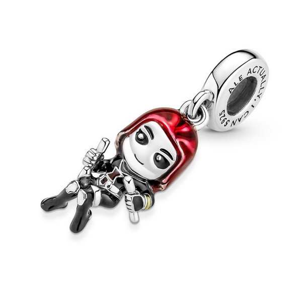 Marvel The Avengers Black Widow Dangle, Mixed Enamel Charm --- RETIRED Vaughan's Jewelry Edenton, NC