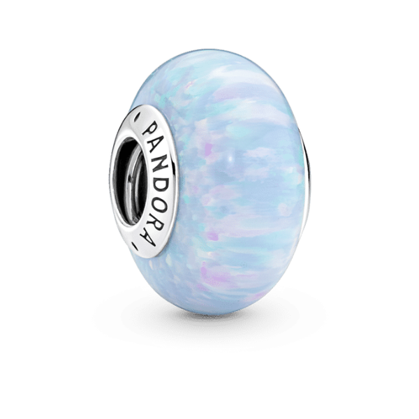 Opalescent Ocean Blue Charm, Lab-created Opal Charm Vaughan's Jewelry Edenton, NC