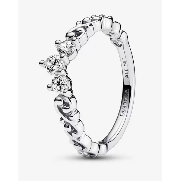 7, Regal Swirl Tiara Ring, Clear CZ Vaughan's Jewelry Edenton, NC