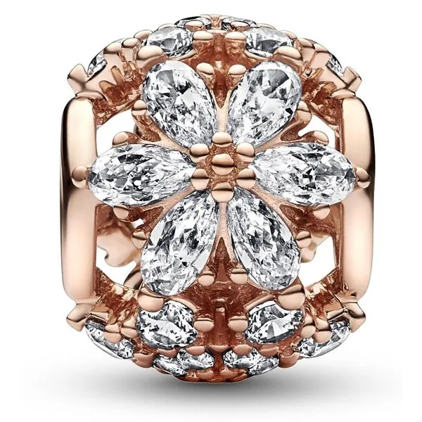 RGP Sparkling Herbarium Cluster Round Charm, Clear CZ Vaughan's Jewelry Edenton, NC