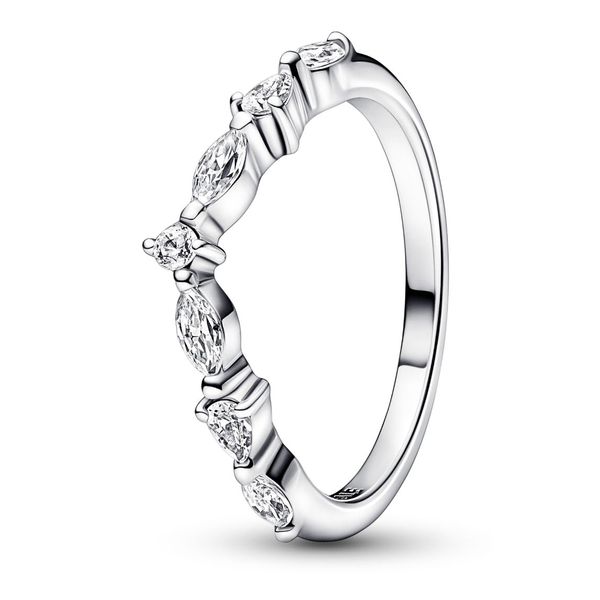 7.5, Pandora Timeless Wish Sparkling Alternating, Clear CZ Ring Vaughan's Jewelry Edenton, NC