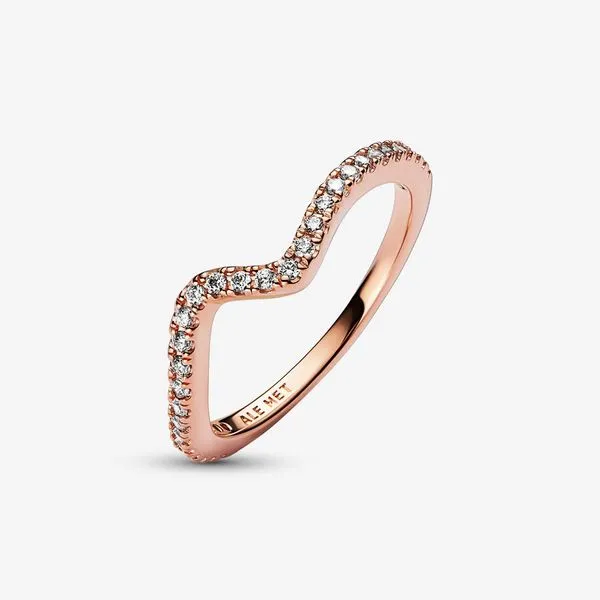 7.5, RGP Sparkling Wave Ring, Clear CZ Vaughan's Jewelry Edenton, NC
