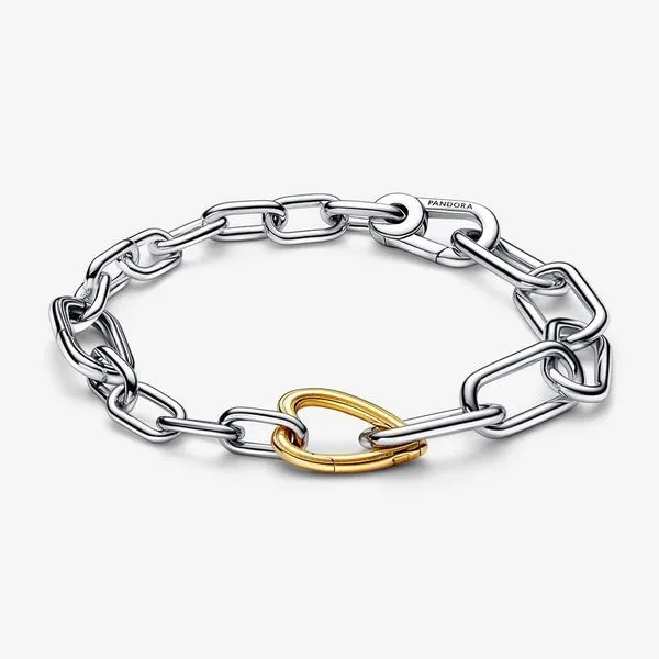 5, Pandora Me YGP Heart Link Chain Bracelet Vaughan's Jewelry Edenton, NC