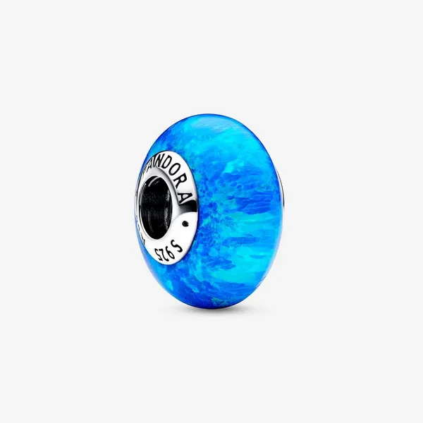 Opalescent Ocean Deep Blue Charm, Lab-Created Opal Vaughan's Jewelry Edenton, NC