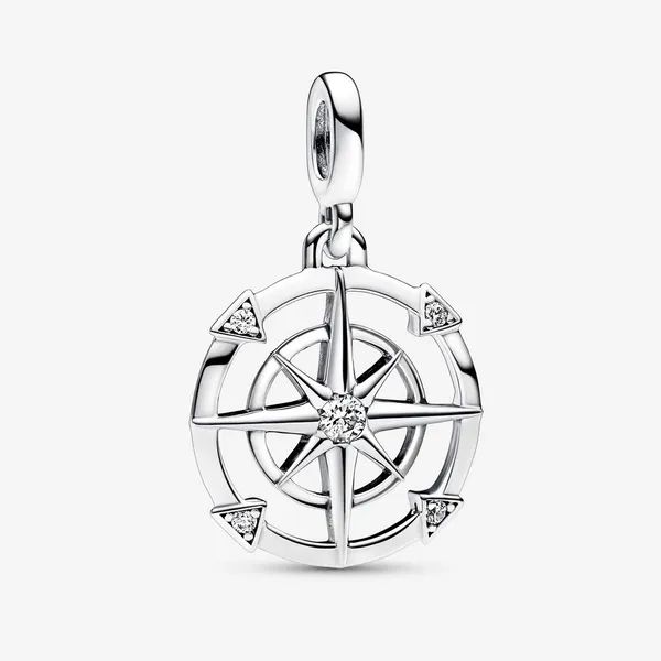 Pandora Me Compass Medallion Charm, Clear CZ Vaughan's Jewelry Edenton, NC