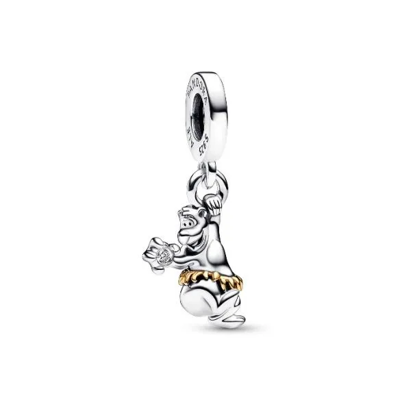 Disney 100th Anniversary Baloo Dangle, Lab Created Diamond Charm Vaughan's Jewelry Edenton, NC