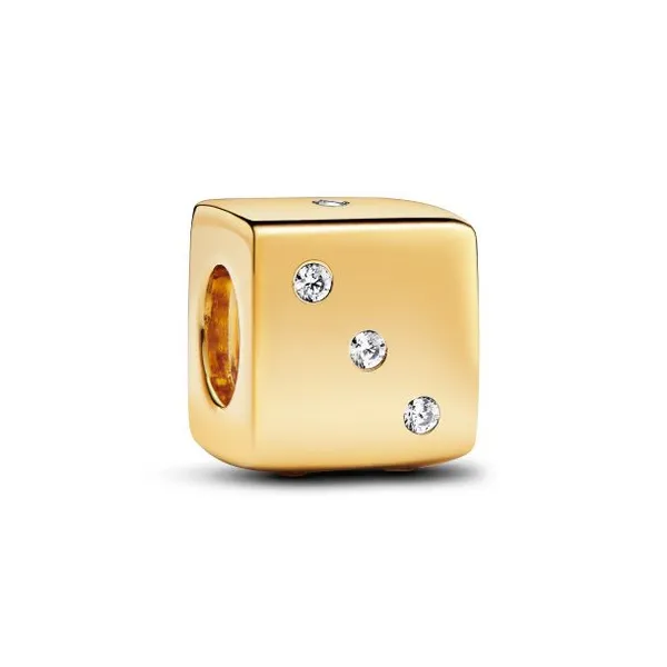 YGP Sparkling Dice Charm, Clear CZ Vaughan's Jewelry Edenton, NC
