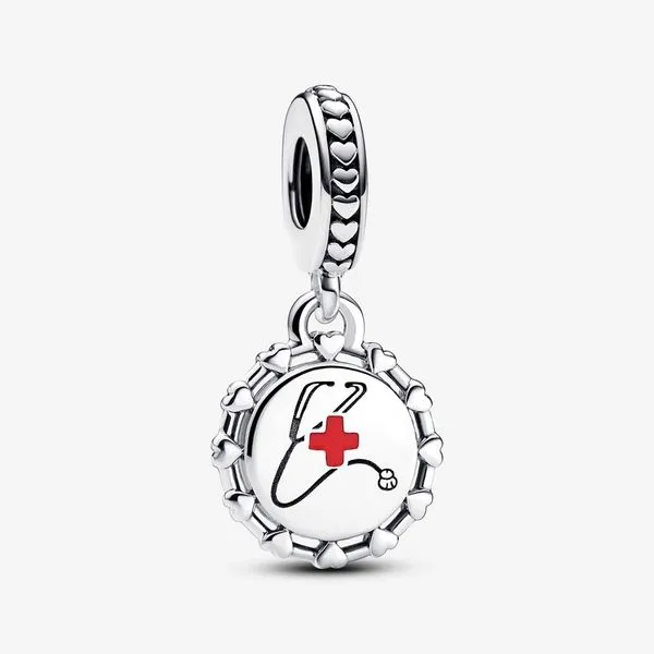 Stethoscope Engravable Dangle Charm Vaughan's Jewelry Edenton, NC