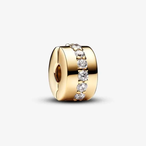 YGP Sparkling Row Clip Charm, Clear CZ Vaughan's Jewelry Edenton, NC
