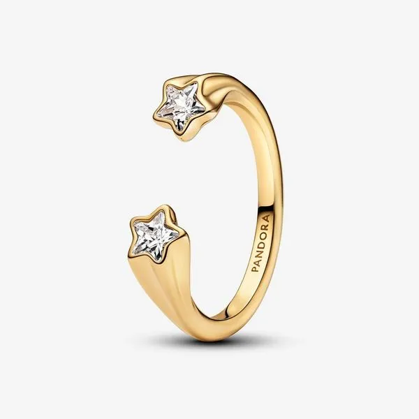 9, YGP Shooting Stars Open Ring, Clear CZ Vaughan's Jewelry Edenton, NC