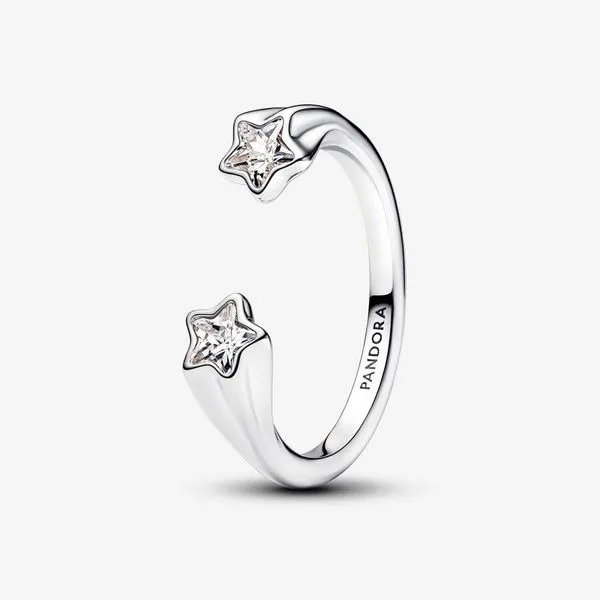 5, Shooting Stars Open Ring, Clear CZ Vaughan's Jewelry Edenton, NC