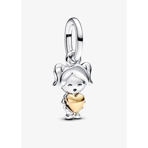 SS/YGP Happy Girl Dangle Charm Vaughan's Jewelry Edenton, NC