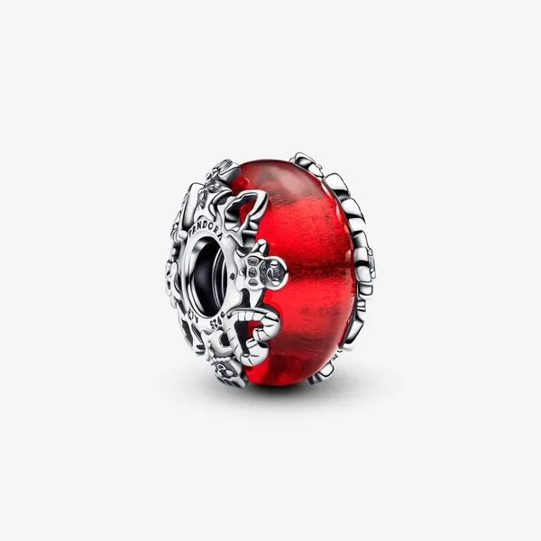 Christmas Magic Murano Glass Charm, Golden Foil Vaughan's Jewelry Edenton, NC