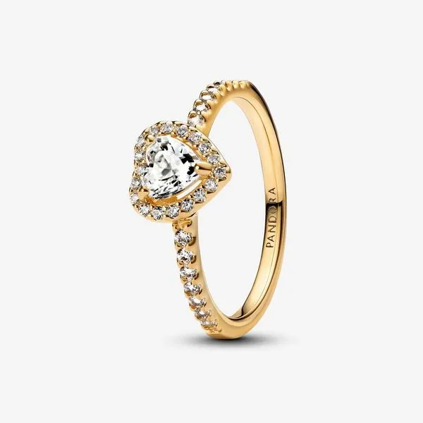 6, YGP Sparkling Elevated Heart Ring, Clear CZ Vaughan's Jewelry Edenton, NC