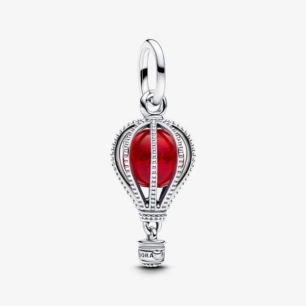 Hot Air Balloon Murano Glass Dangle Charm Vaughan's Jewelry Edenton, NC