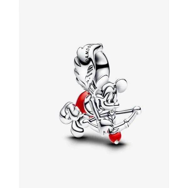 Disney, Mickey Mouse Cupid Dangle, Red Enamel Vaughan's Jewelry Edenton, NC