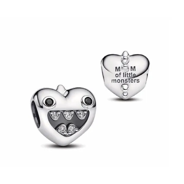 Mom's Little Monsters Heart Charm Vaughan's Jewelry Edenton, NC