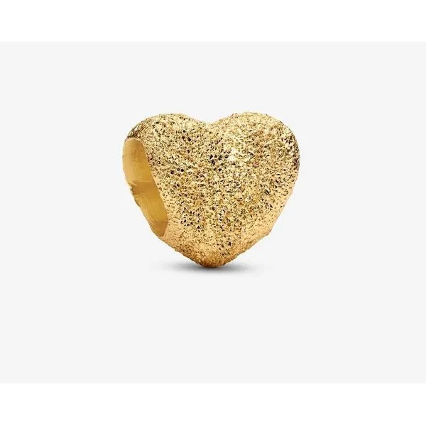 YGP Textured Heart Mini Charm Vaughan's Jewelry Edenton, NC