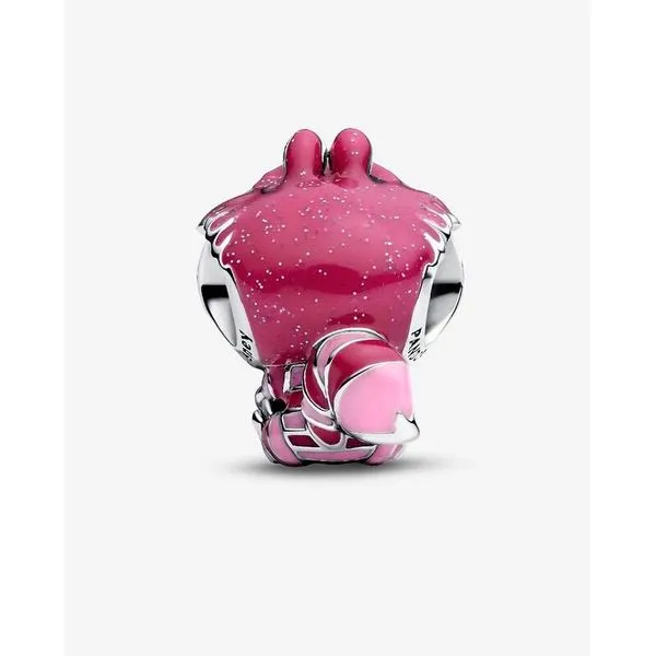 Disney Alice in Wonderland Cheshire Cat Charm, Glow-in-the Dark Sunshine Yellow, Radiant Orchid, Transparent Glittery Pink, Sweet Pink Enamel Image 2 Vaughan's Jewelry Edenton, NC