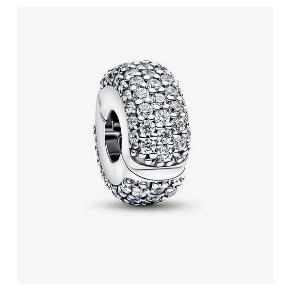 Pave' Clip Charm, Clear CZ Vaughan's Jewelry Edenton, NC