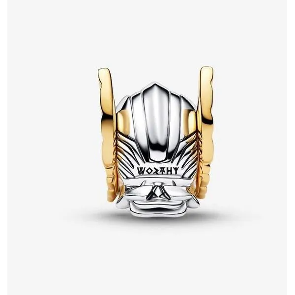 YG/SS Marvel Thor Helmet Charm Image 2 Vaughan's Jewelry Edenton, NC