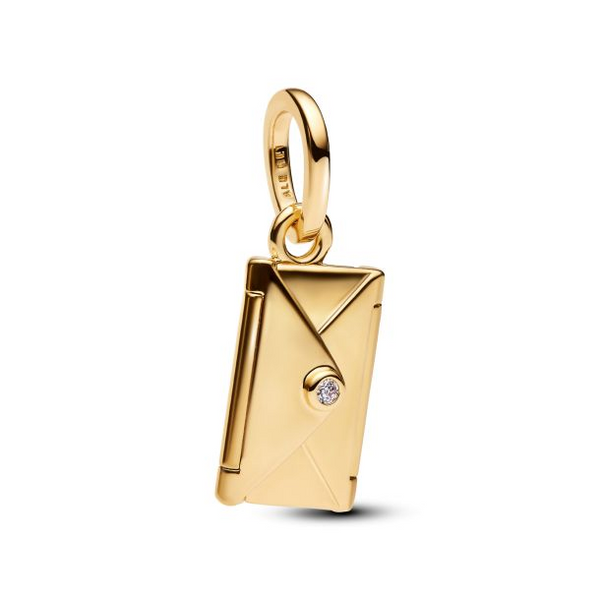 YGP Engravable & Openable Envelope Dangle Charm Vaughan's Jewelry Edenton, NC